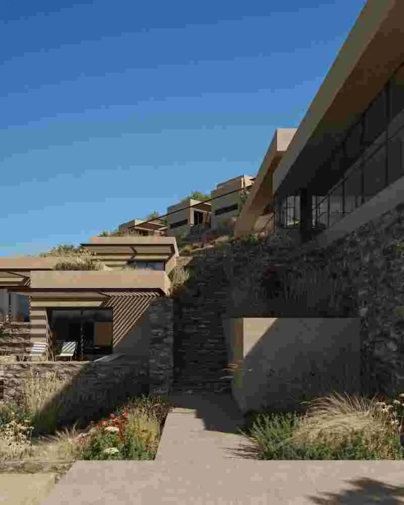 architectural design for a 5 star hotel in Limnos