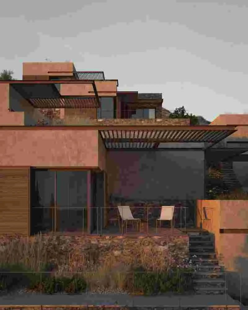 Alternation of volumes and materials in the architecture of Cubescape