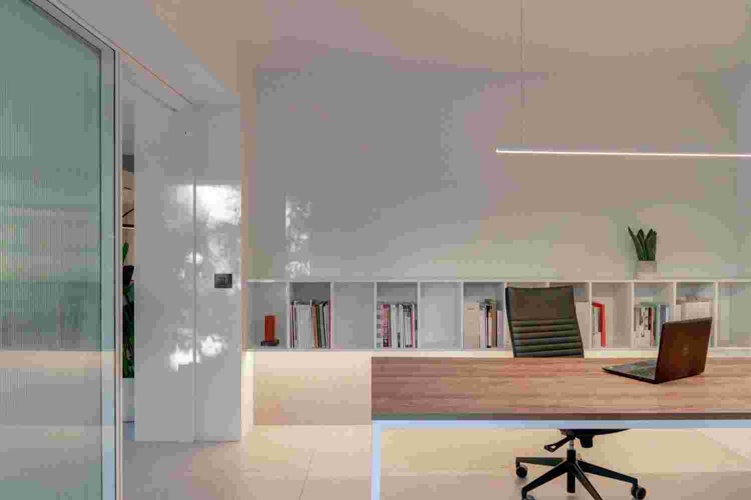 Creative workspace with minimalist elements.